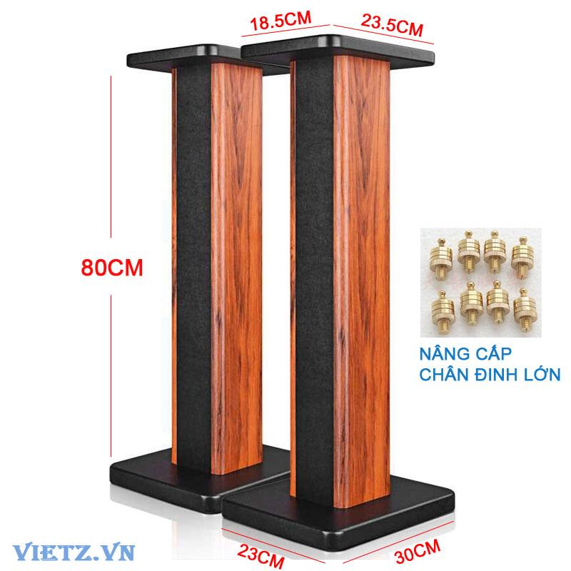 Chân loa Bookshelf MDF cao 8 tấc (1 cặp 80cm)