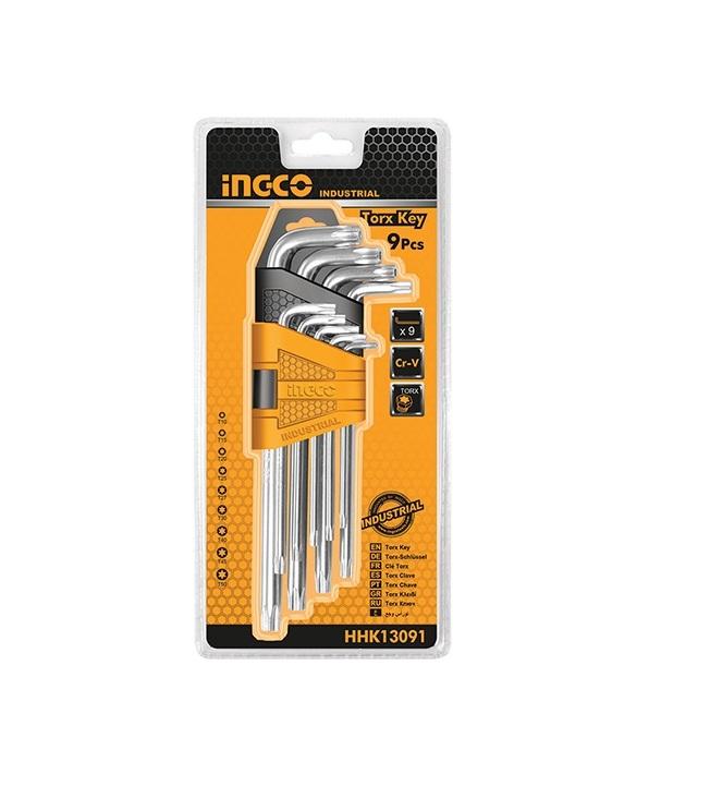 Bộ 9 chìa lục giác bông Ingco HHK13091
