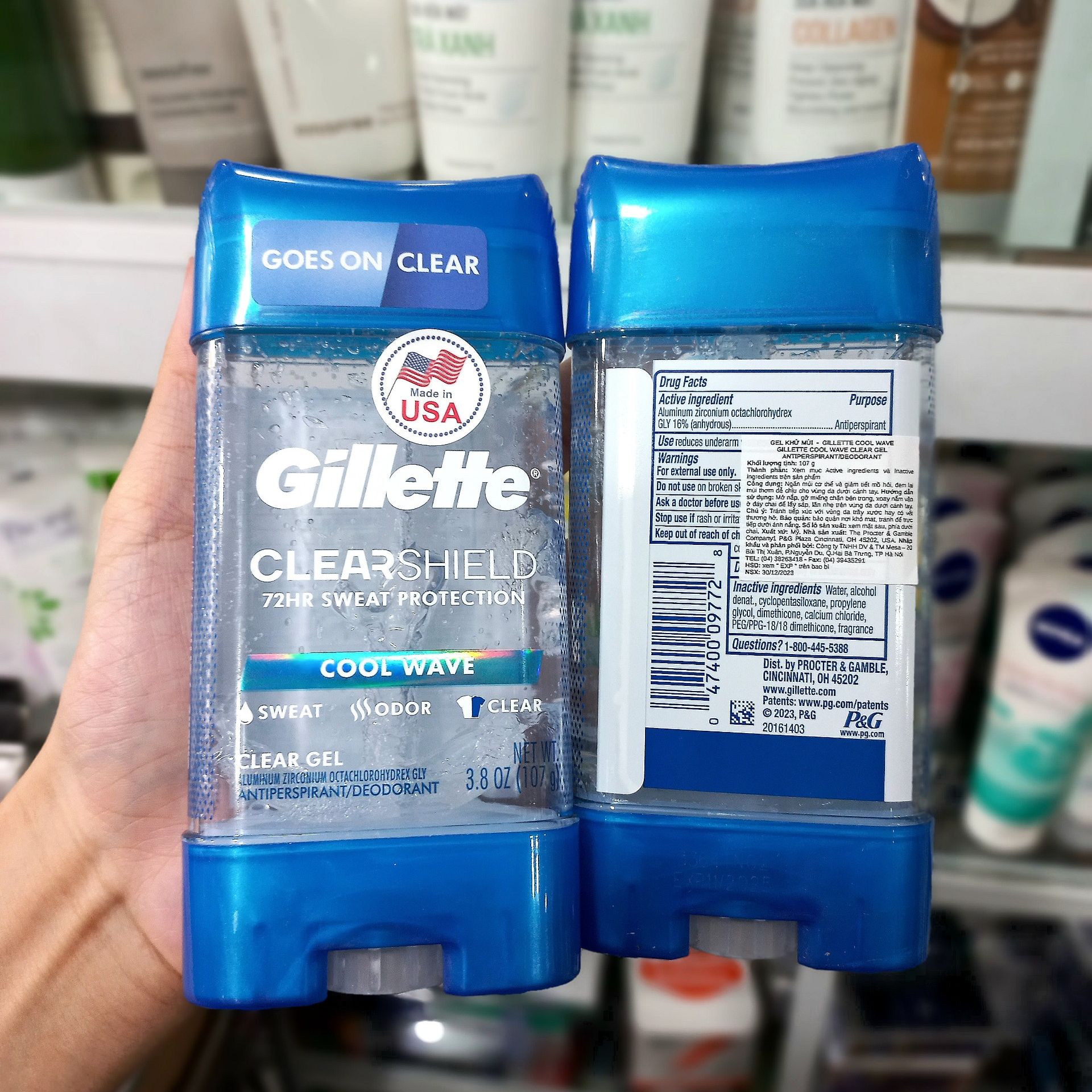 [HCM]Lăn Khử Mùi Gillette Cool Wave Clear Gel
