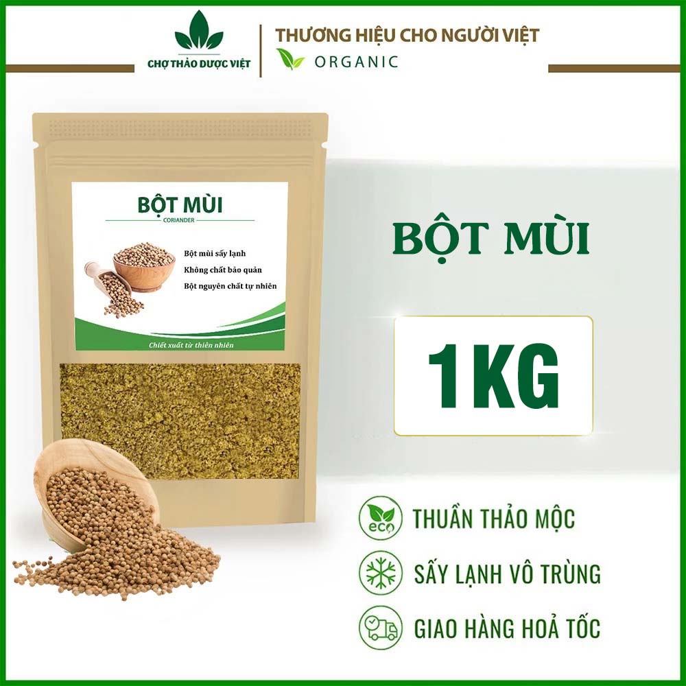 Bột mùi 1kg ( Bột ngò rí, gia vị tẩm ướp)- Chợ Thảo Dược Việt