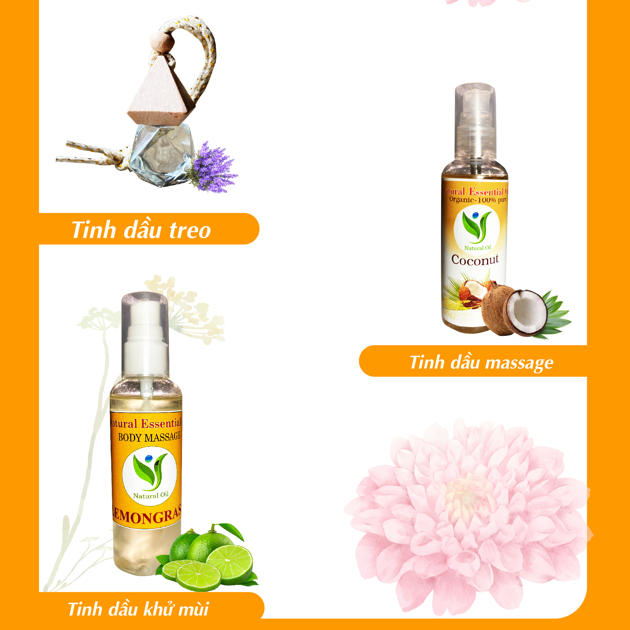 Tinh Dầu Treo Bạc Hà 8ml - Treo Thơm Phòng, Xe