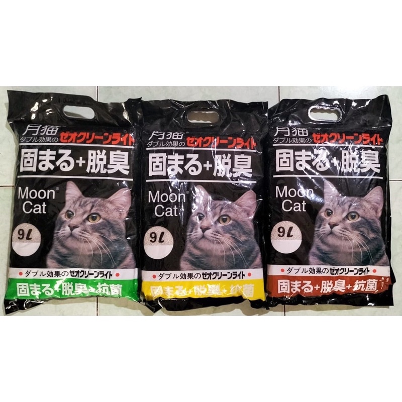 [ CÁT NHẬT ĐEN 1Túi/9L]Lẻ túi cát Nhật đen Mooncat 9l hàng