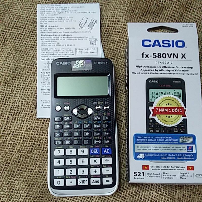 Máy Tính Casio FX 580VN X - Bảo hành 7 năm [CHÍNH HÃNG]