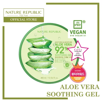 NATURE REPUBLIC Gel dưỡng đa năng Soothing & Moisture Aloe Vera 92% Soothing Gel