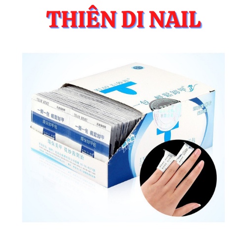 Giấy ủ tháo gel siêu nhanh, giấy bạc ủ móng MOON NAIL