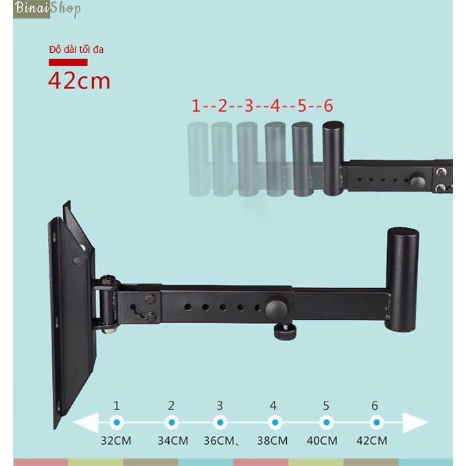 Cặp giá đỡ loa treo tường LKT-370 (2 chiếc)