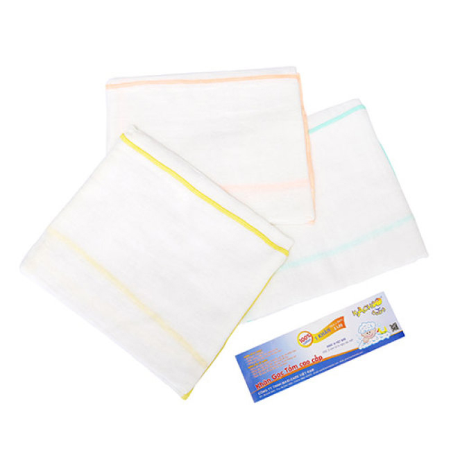 Bịch 2 khăn tắm cho bé Kachoobaby 3 lớp - 70 x 80cm