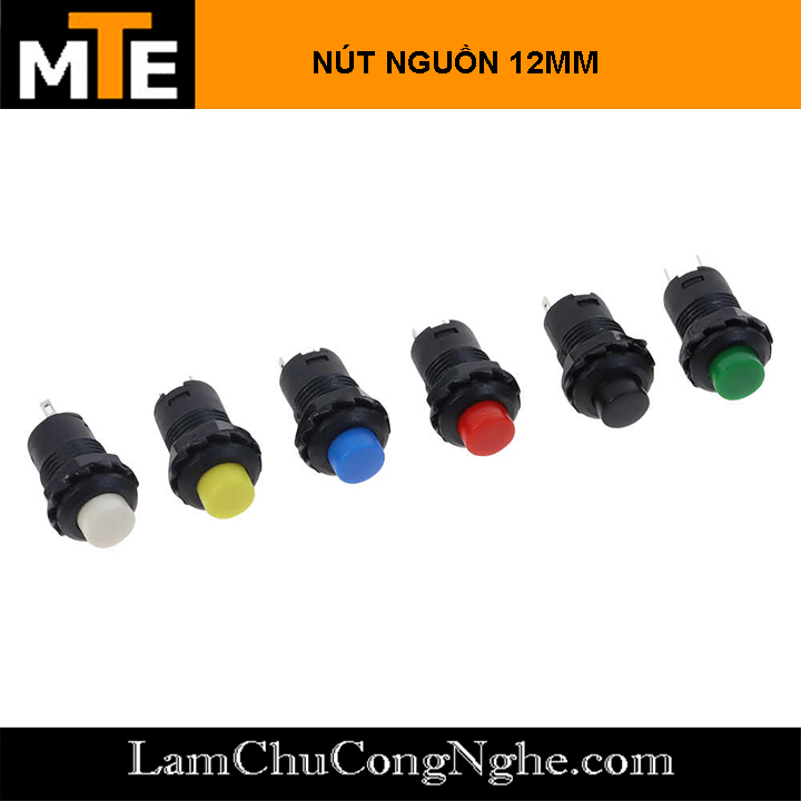 Nút nhấn giữ - nút nguồn 12mm 1.5A 250VAC