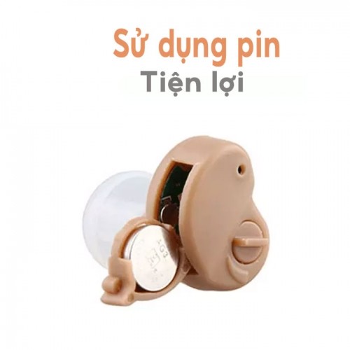 Máy trợ thính siêu mini Axon K-80 - Sử dụng pin cúc áo