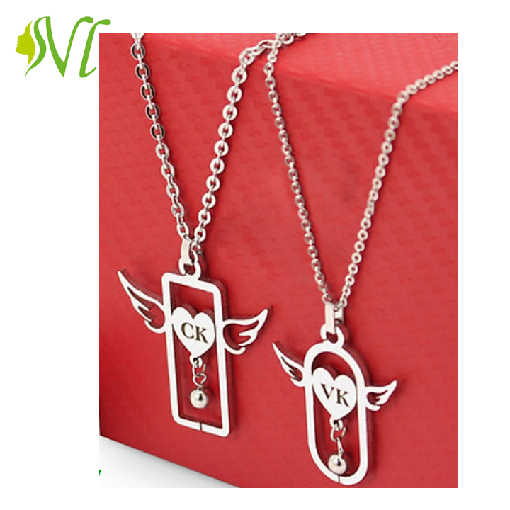 Dây Chuyền Cặp 4 Lá Cỏ May Mắn ( 1 cặp)