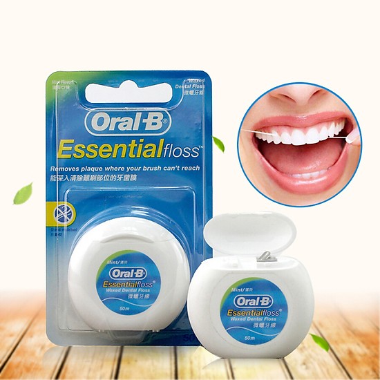 Combo 2 Chỉ Nha Khoa Oral-B Essential Mint (Hộp 50m)