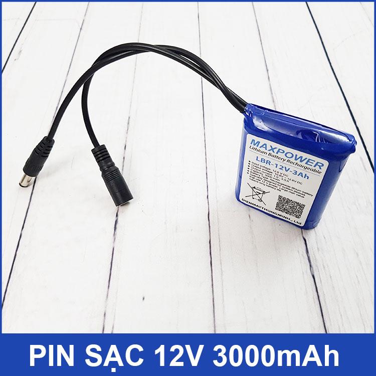 Pin Sạc 12V 3000mAh MAXPOWER
