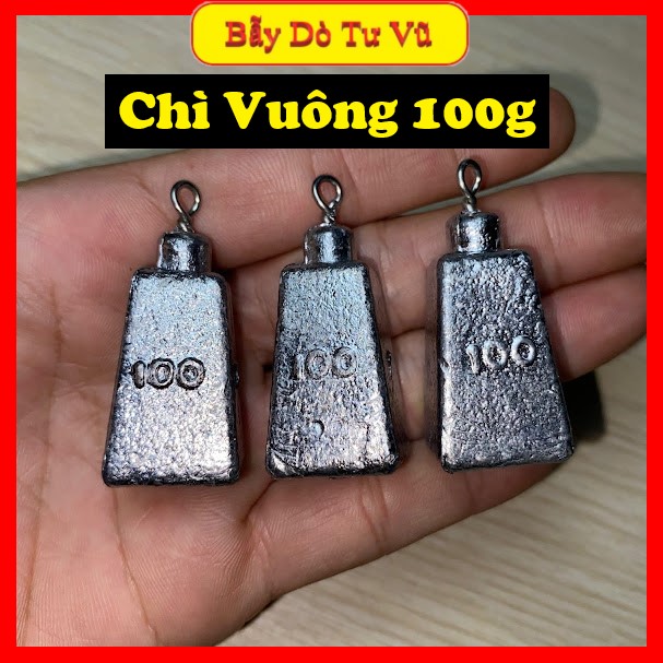 Chì Vuông Bẫy Giò Cu Gáy 100g - 120g