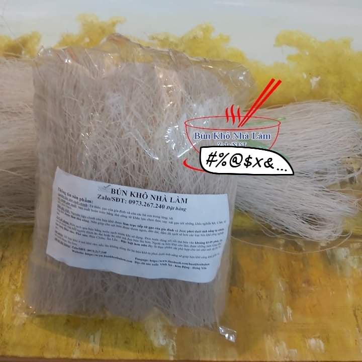 1kg bún , mì  gạo khô nhà làm