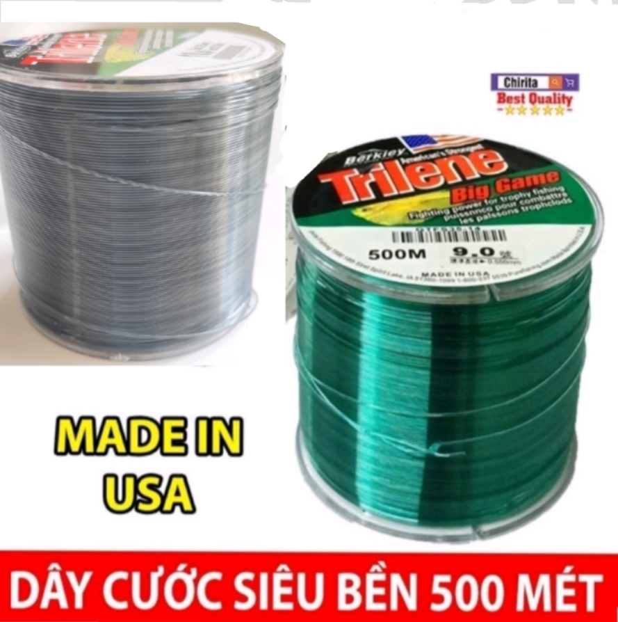 [xả hàng] Cước câu cá dây cước câu  tri 500m tàng hình