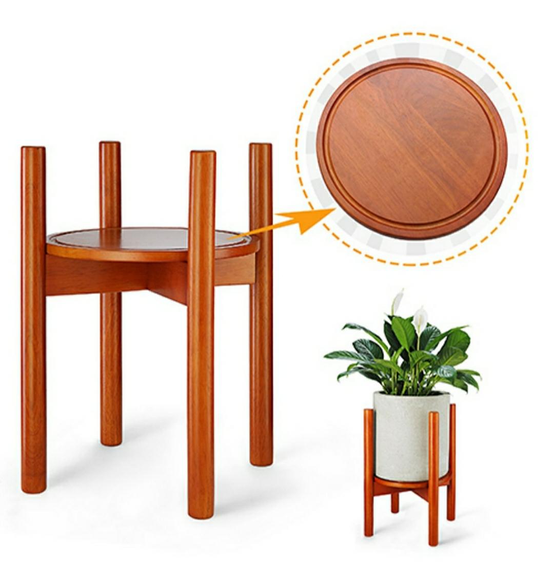 Giá gỗ đỡ chậu cây cảnh kích thước 26.7 cm