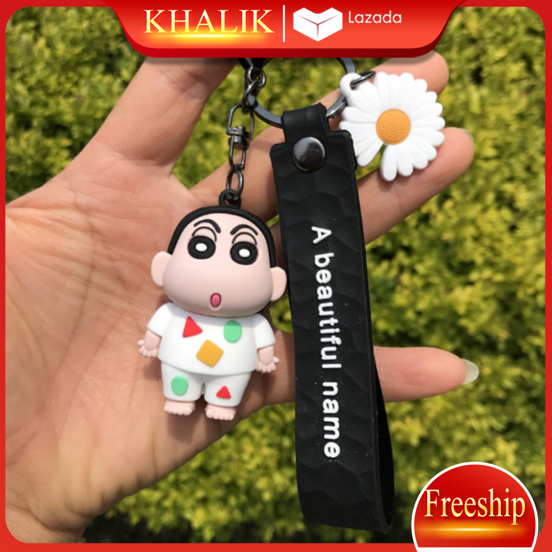 [FREESHIP] Móc khóa xe, treo cặp đi học KHALIK MK01720-4 - Cậu bé bút chì Shin