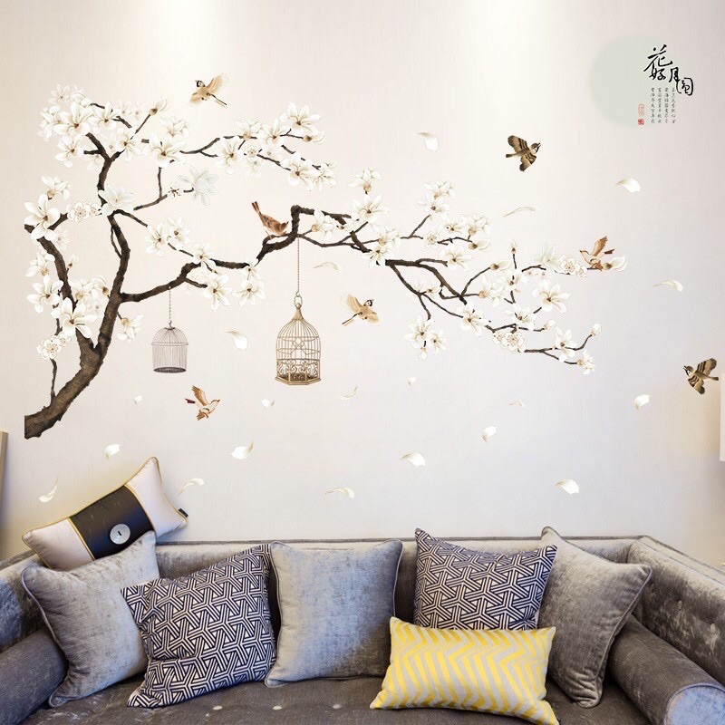 Decal Dán Tường Trung Hoa Decor Thơ Mộng