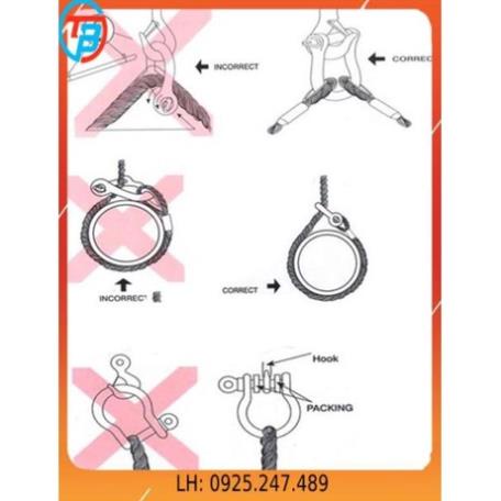 Mã Lý 1 Tấn - 2 Tấn - 4.5 Tấn - 6.5 Tấn cáp thép Thái Bình Vina