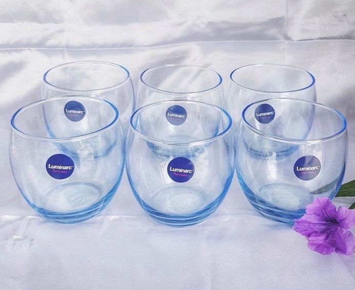BỘ 03 CỐC THỦY TINH TRỨNG LÙN XANH 320ML - LUMINARC