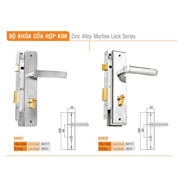 Khóa cửa gỗ Việt Tiệp 04921