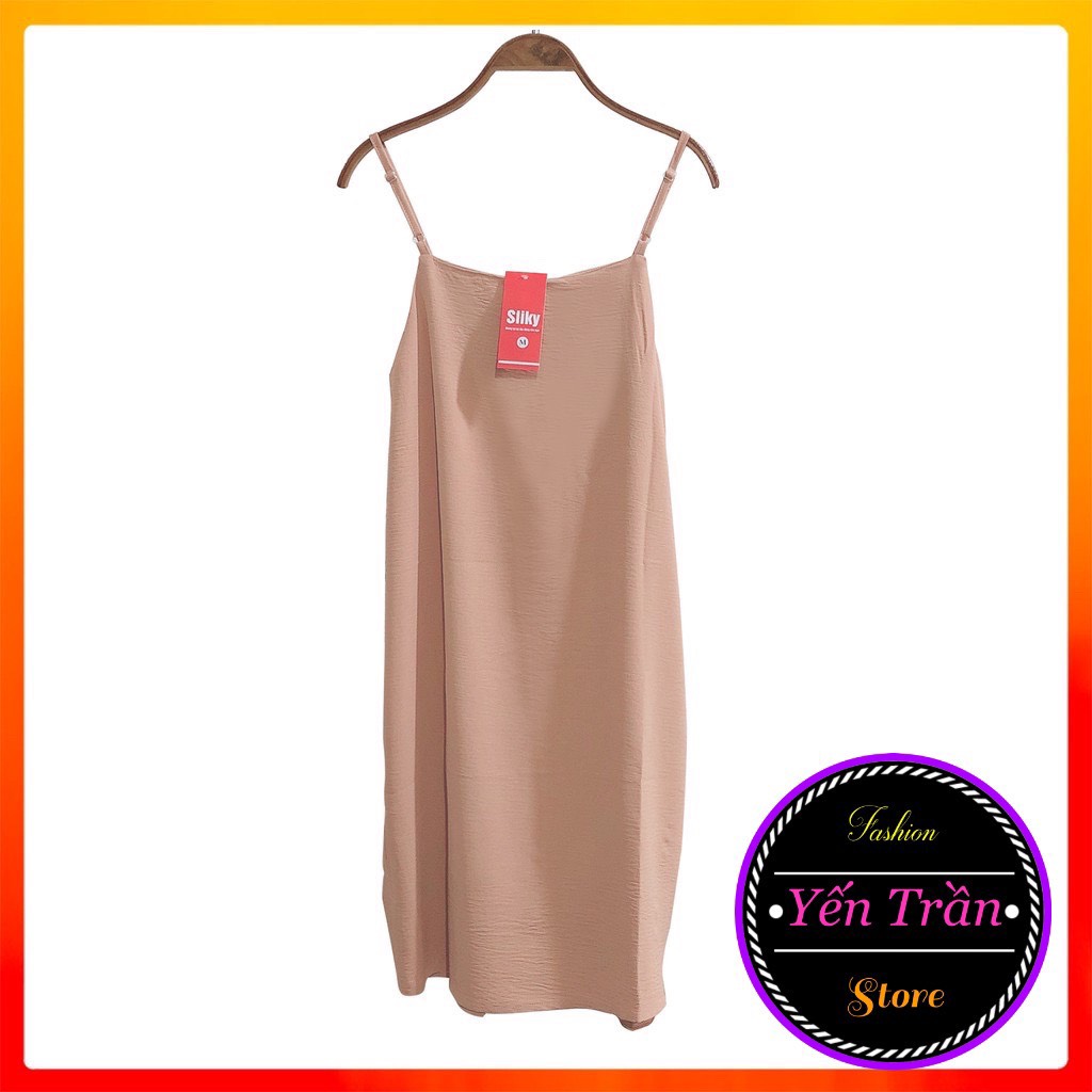 Váy 2 dây chất đũi mềm hàng chuẩn đủ size
