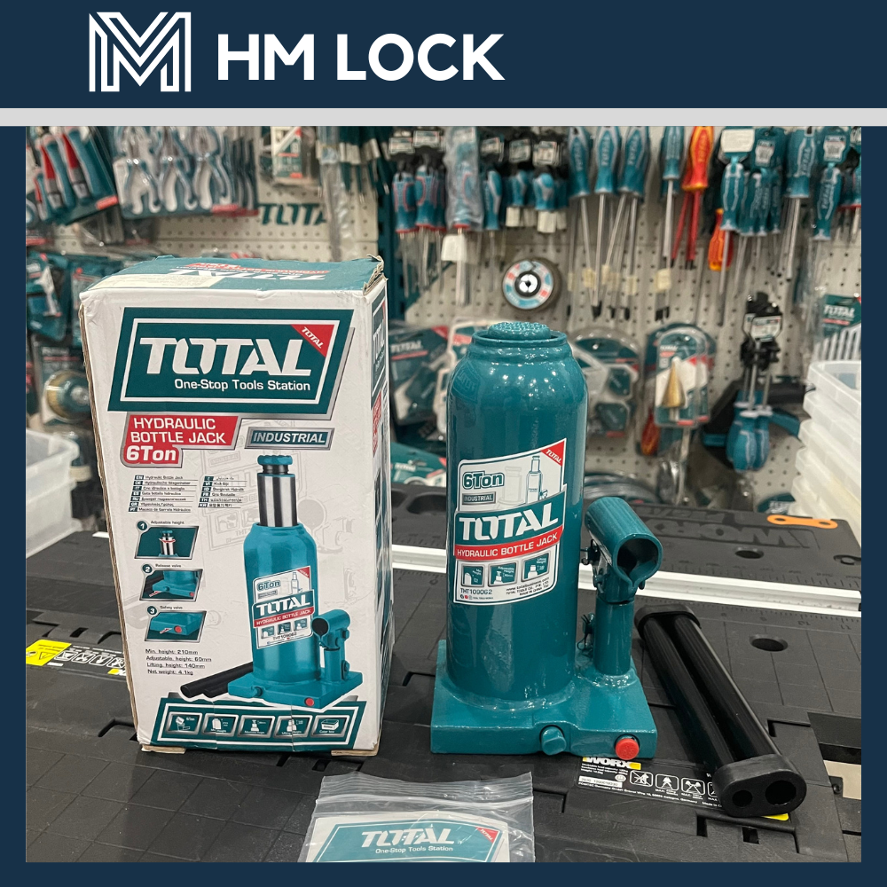 CON ĐỘI THÙY LỰC TOTAL 2T, 4T. 6T, 10T, 12T, 20T, 30T, 50 TẤN - KÍCH ĐỘI NÂNG XE, HÀNG HÓA, DỤNG CỤ HỖ TRỢ SỬA CHỮA XE HƠI Ô TÔ - HÀNG CHÍNH HÃNG - HM LOCK