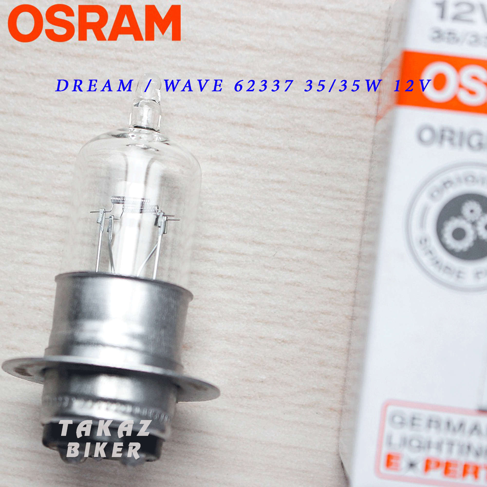 [ T19 - 35W ] Bóng đèn Osram Halogen trước xe máy dùng cho xe Dream - Wave