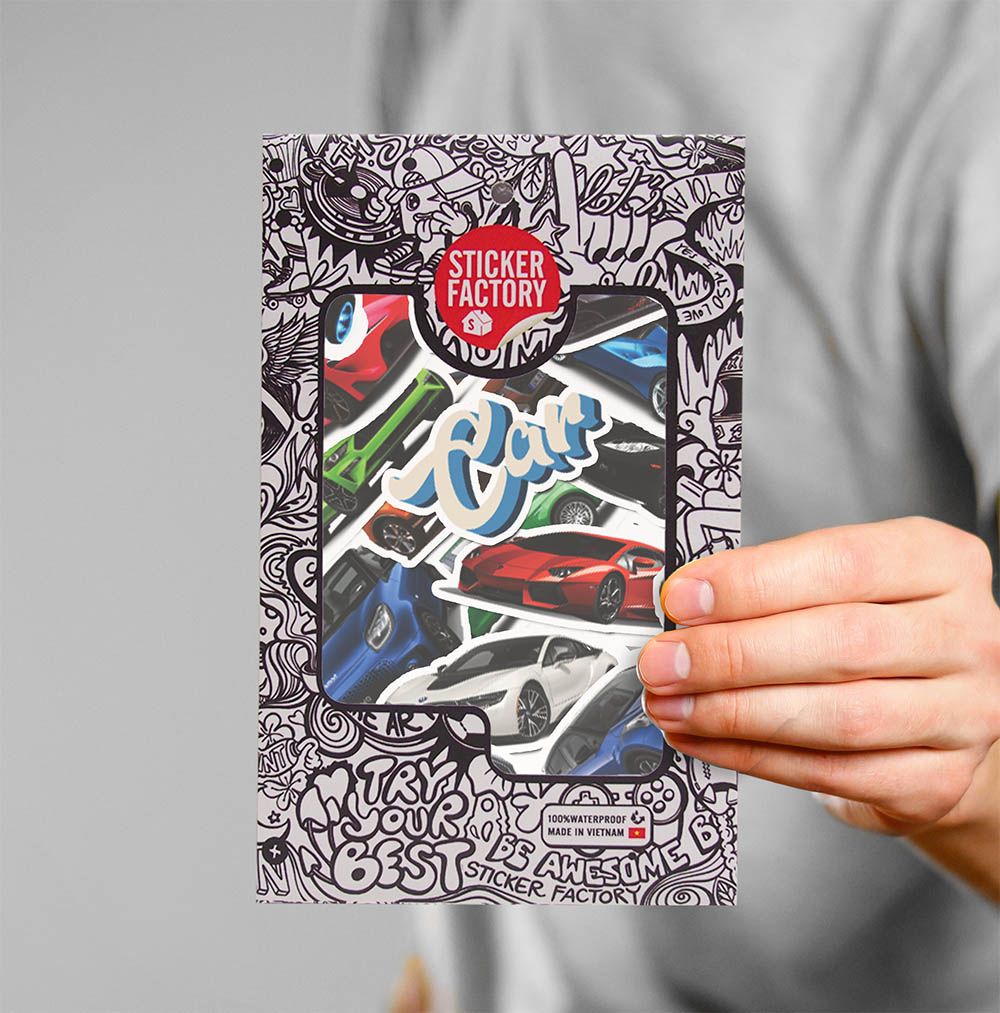 [HCM]Car - Set 30 sticker hình dán