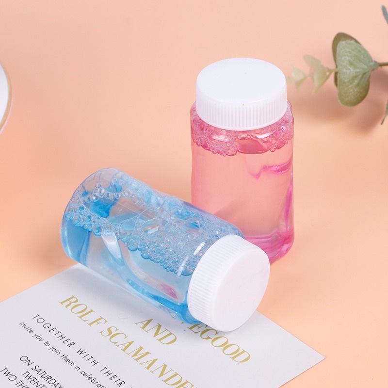 Nước bong bóng xà phòng, nước tạo bong bóng xà phòng dành cho đồ chơi thổi bong bóng lọ 60ml