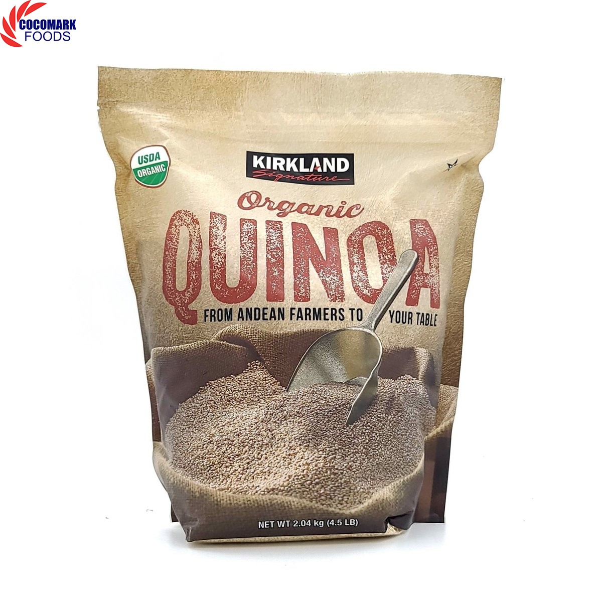 Diêm mạch hữu cơ hiệu Kirkland Organic Quinoa - Nhập khẩu Mỹ 2.04kg