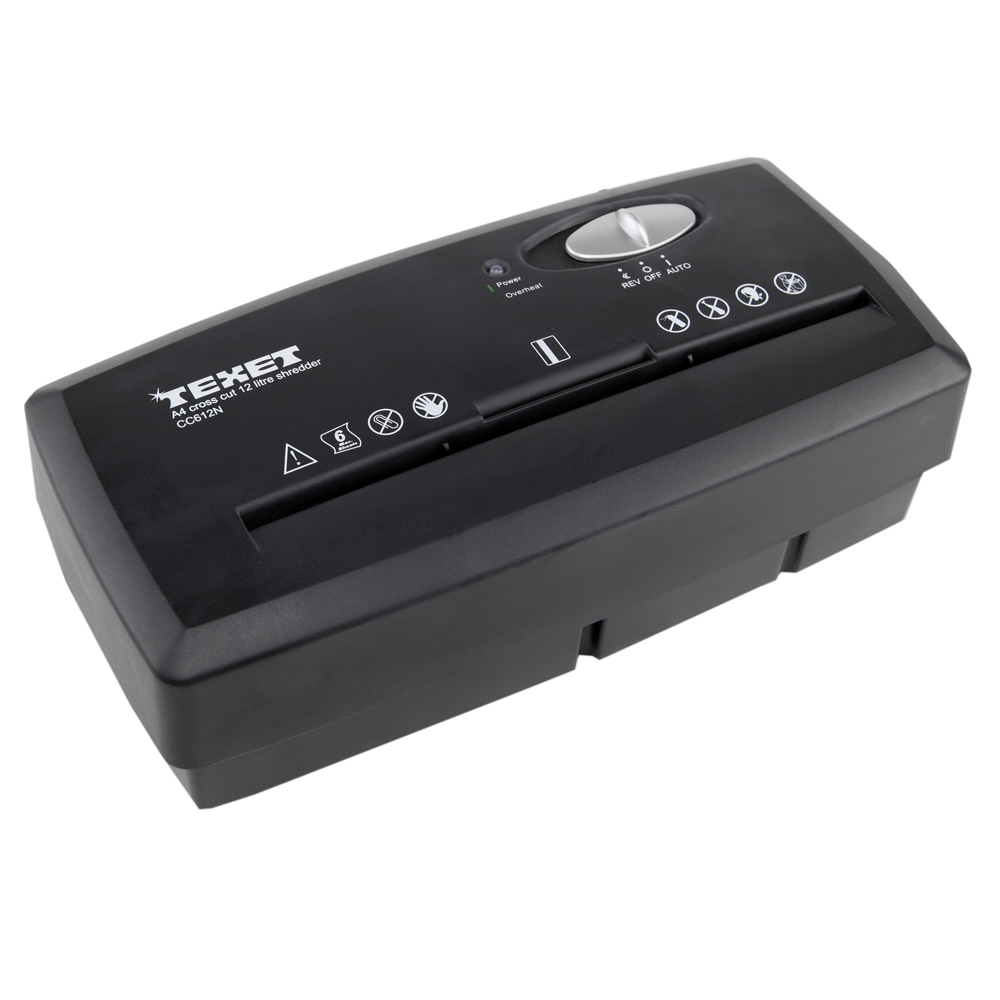 Máy hủy tài liệu 12L Texet CC612N (Đen)