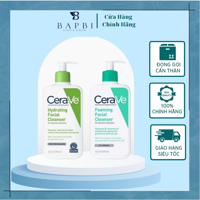 Sữa Rửa Mặt Cerave Foaming Facial Cleanser 236Ml Pháp
