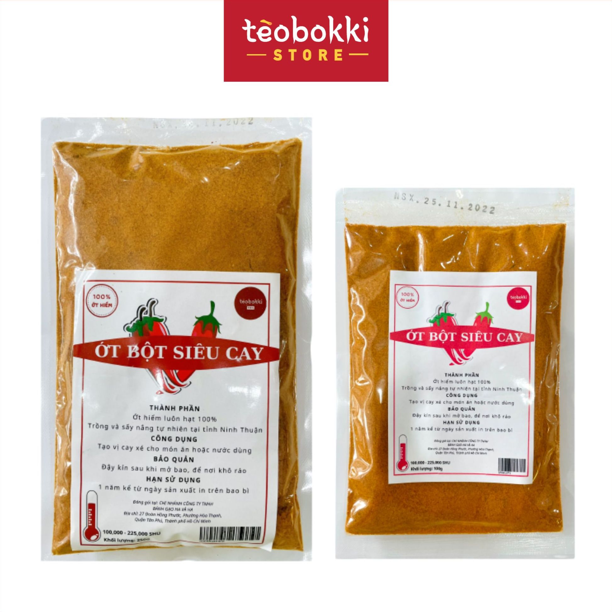 Ớt bột Ninh Thuận Siêu Cay 100g, 250g