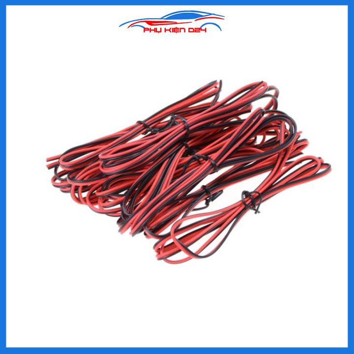 Dây điện đôi đen đỏ 22AWG lõi 0.3mm