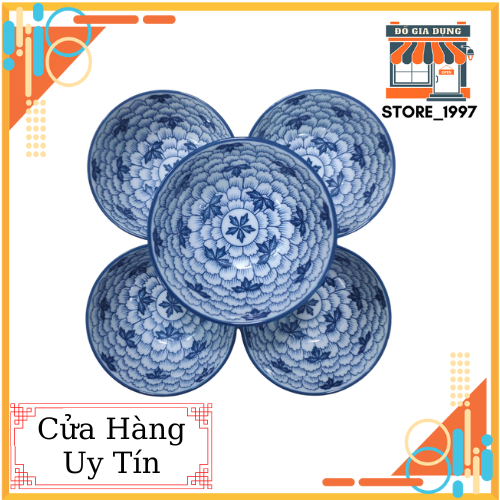 [Freeship Max] Bộ 5 Chén Nước Chấm Bát Tràng in hoa văn đẹp - STORE_1997