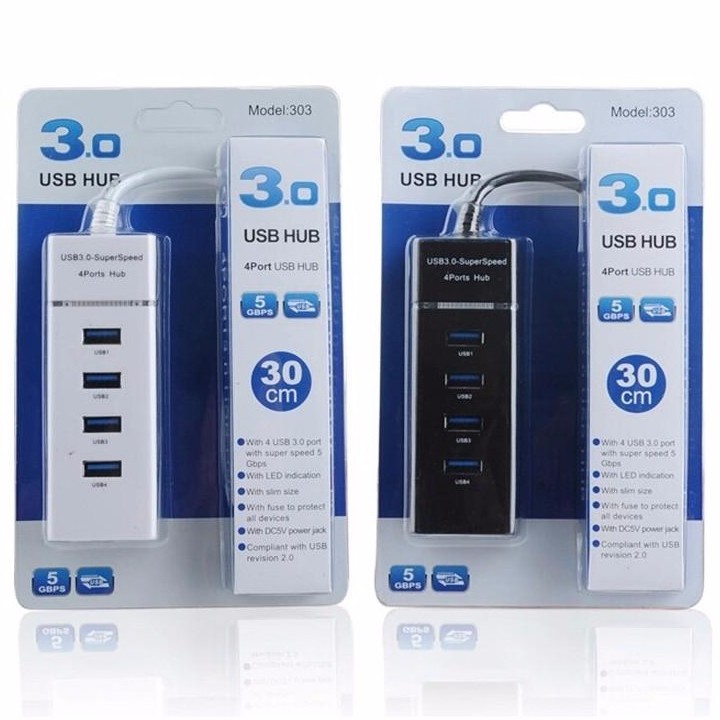 Bộ Chia Usb Hub 4 Cổng Tốc Độ Cao Cổng Usb 3.0 model 303