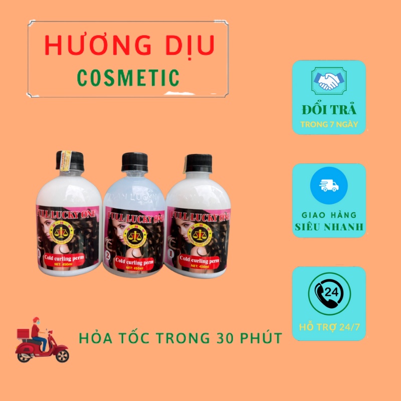 Thuốc uốn lạnh tnt, thuốc uốn tóc full lucky one chính hãng công ty tnt việt nam