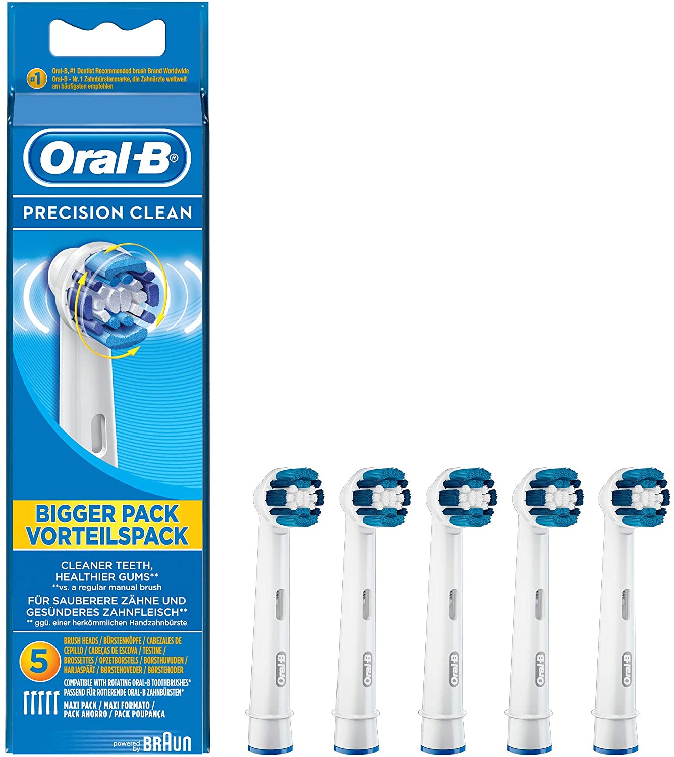 Bộ 5 Đầu bàn chải điện hàng Đức Oral