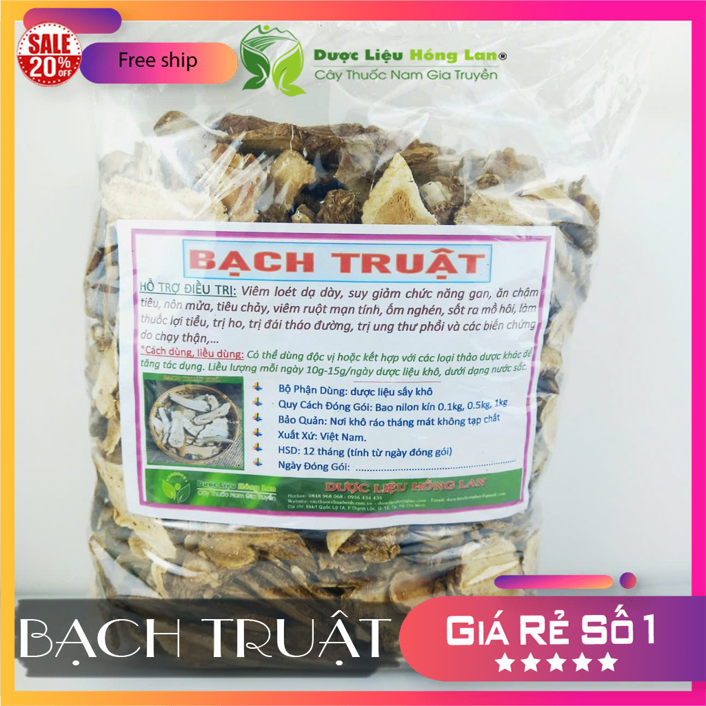 [FreeshipMAX] ✅[THƯỢNG HẠNG] 100g Bạch Truật đẹp loại 1 - (Hàng chính hãng)