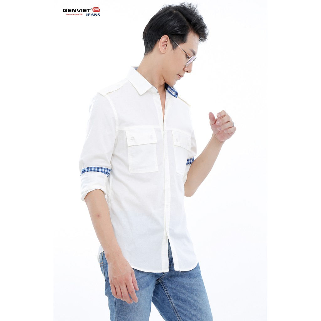 Áo sơ mi nam dài tay D3121C542 - GENVIET
