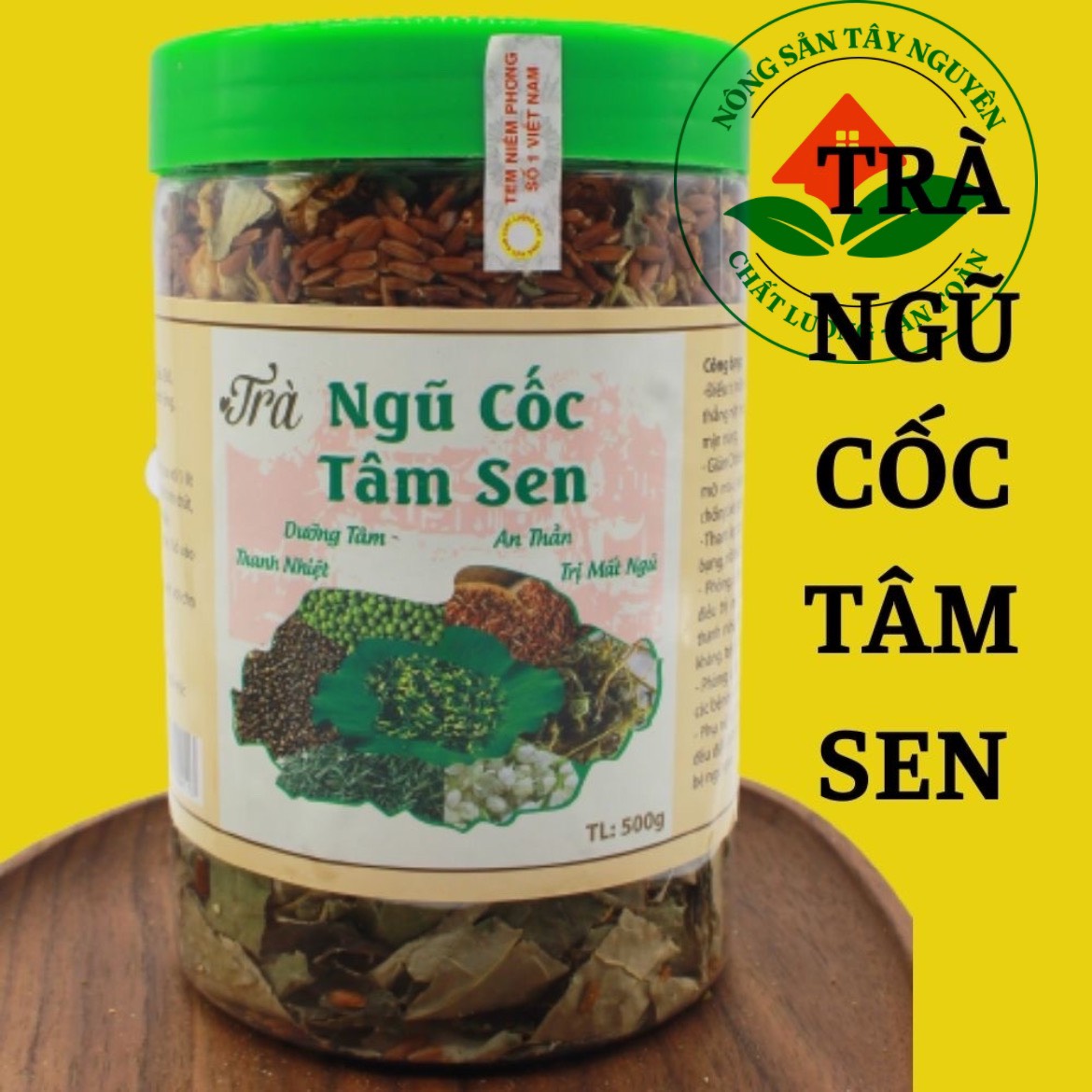1KG Trà Ngũ Cốc Tâm Sen Mát Gan Giải Nhiệt