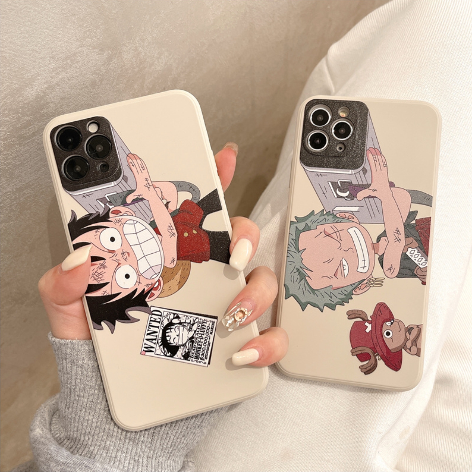 Ốp Lưng Silicon Màu Bảo Vệ CAMERA Luffy X Zoro