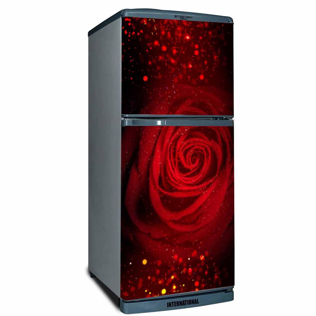 [HCM]DECAL DÁN TỦ LẠNH HOA HỒNG ĐỎ