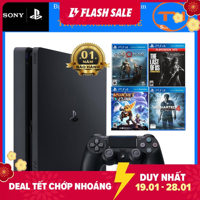 Máy PS4 Slim 1TB Kèm 4 games HOT