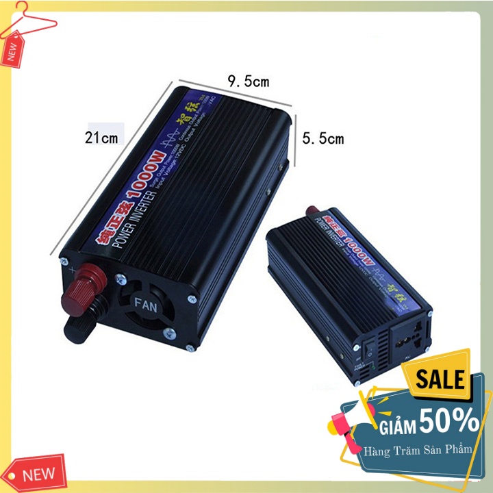 Bộ kích điện đổi nguồn Sin chuẩn 12v lên 220v Inverter 1000W