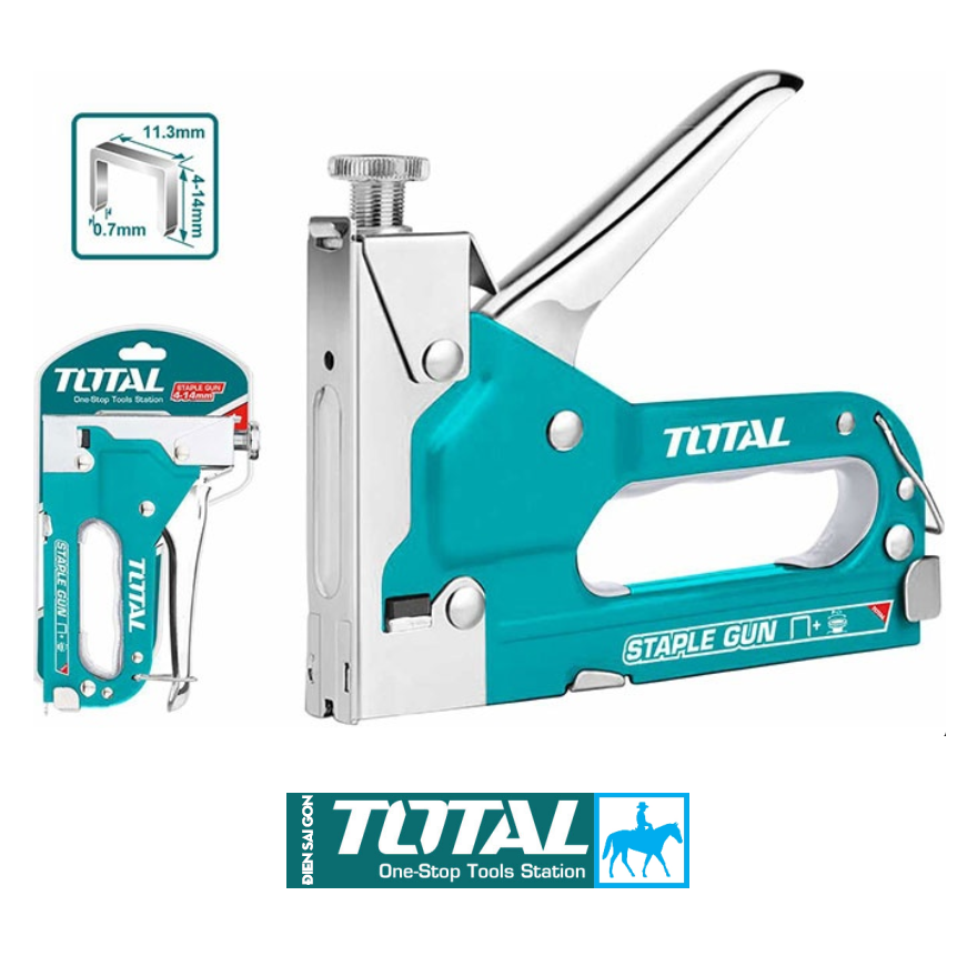 Kìm bấm đinh ghim điều chỉnh tăng lực 4-14mm Staple Total THT31141