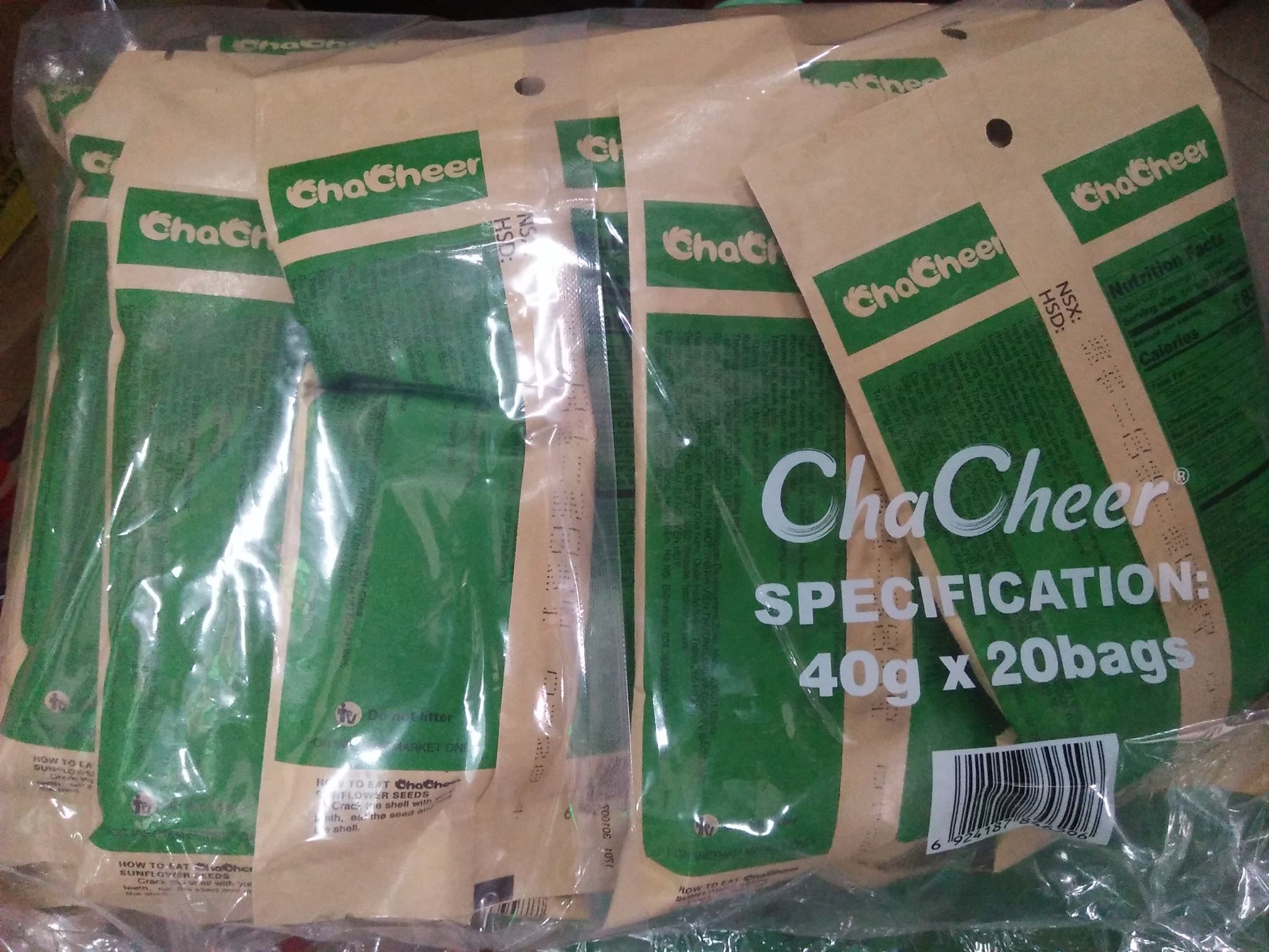 COMBO 10 GÓI HẠT HƯỚNG DƯƠNG CHACHEER VỊ DỪA