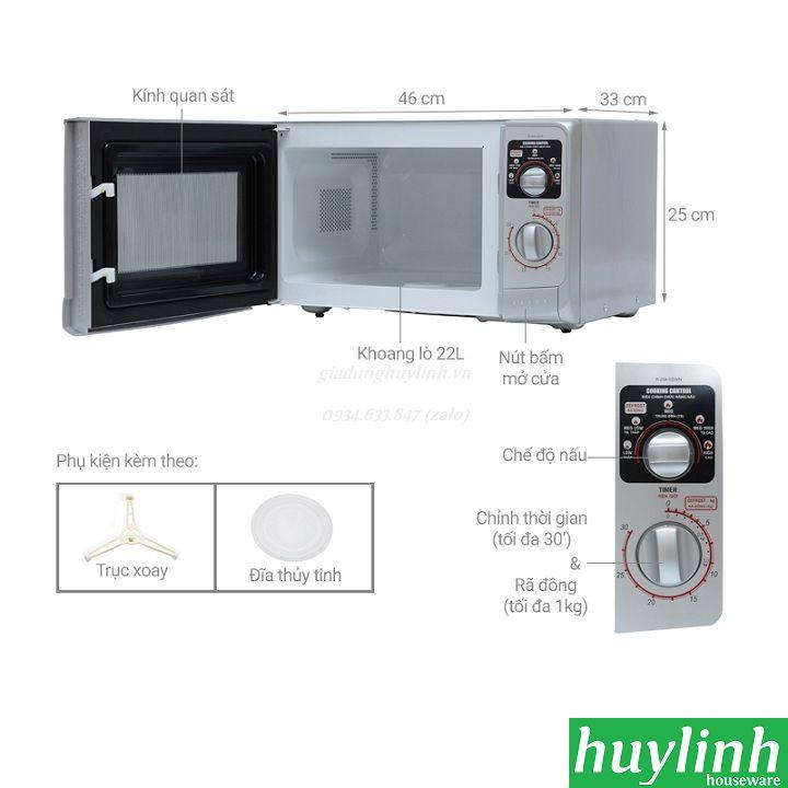 Lò vi sóng cơ Sharp R-20A1(S)VN - 22 lít - 800W