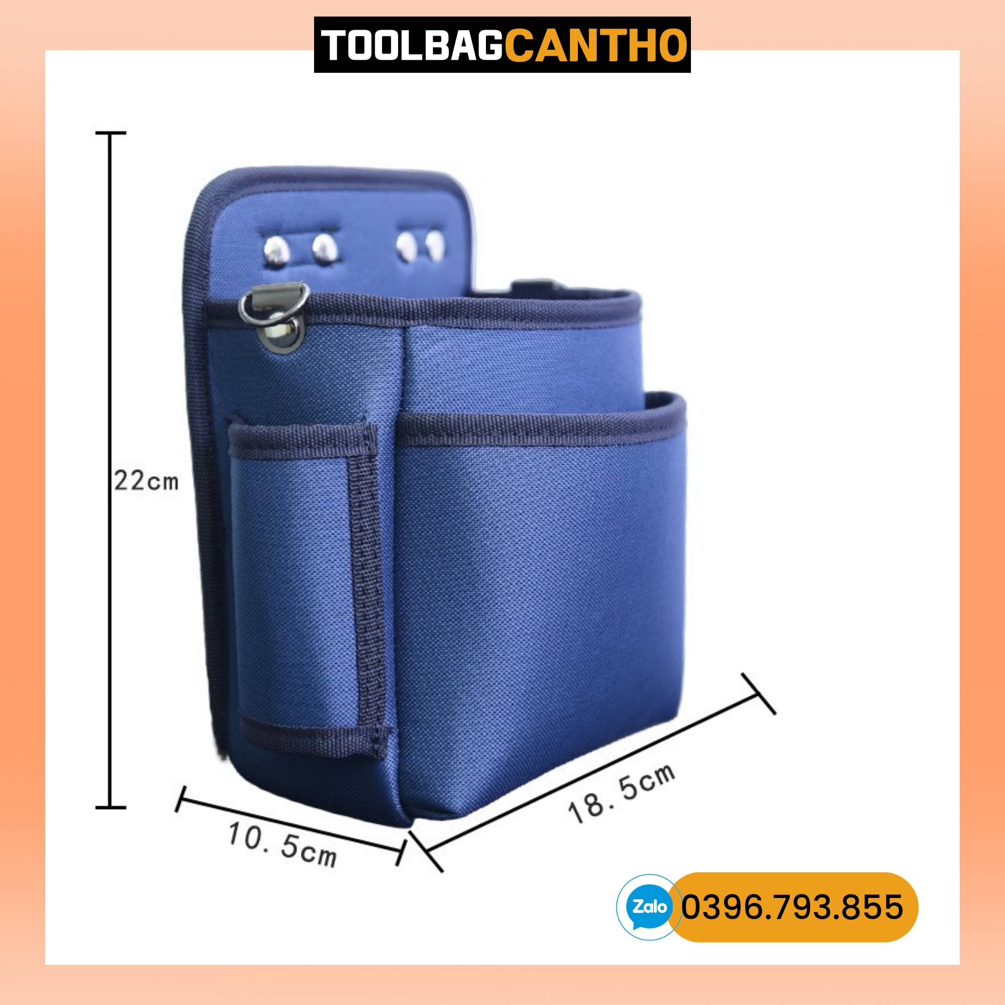 Túi đồ nghề vuông da lộn Composite
